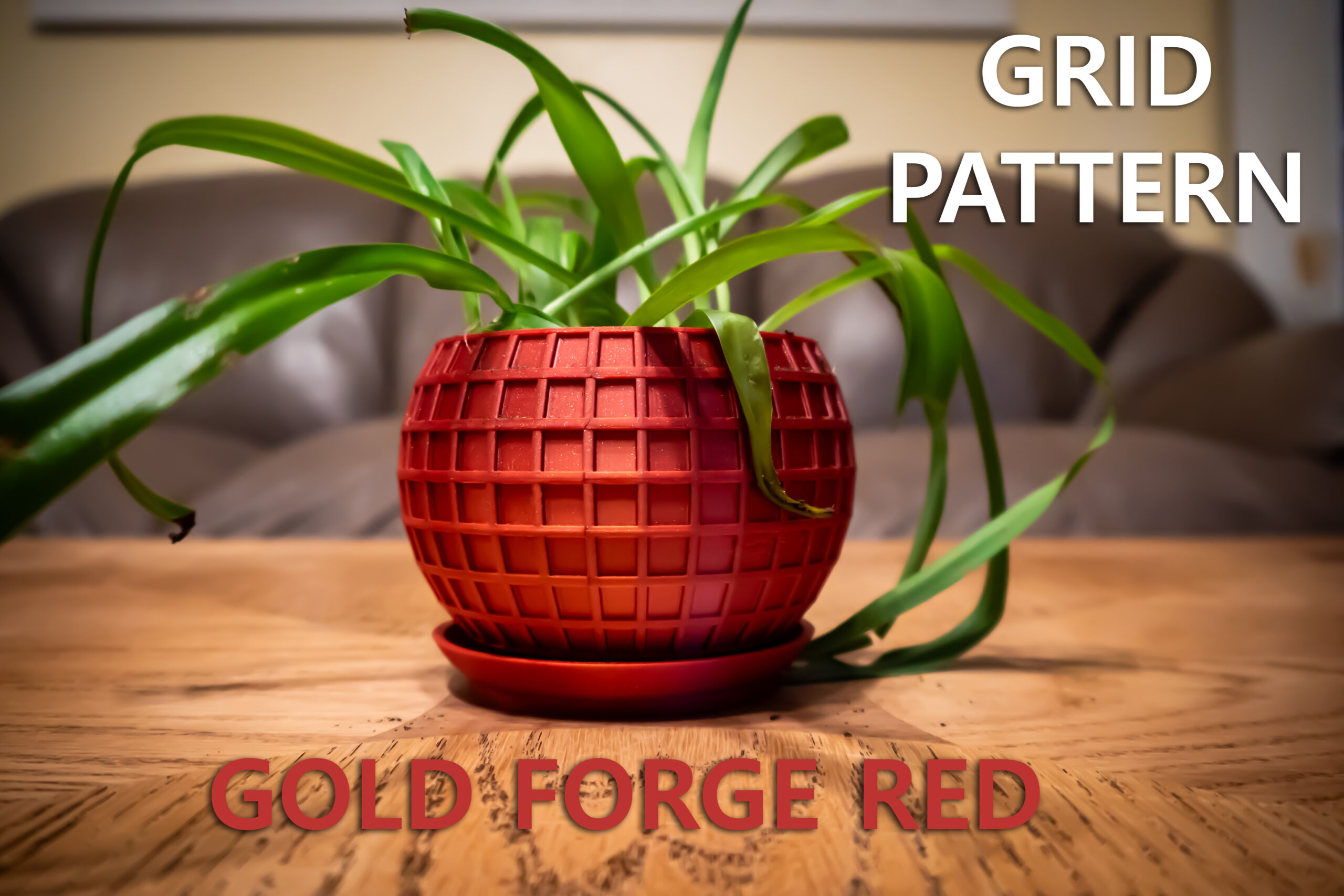 3D Printed Textured Planter 4"/6" (Plant not included) - Image 5