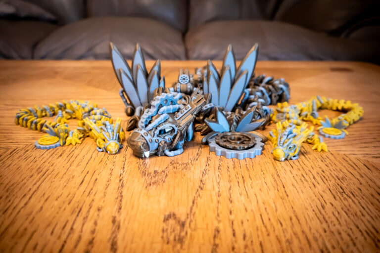 steampunk dragon fidget toy