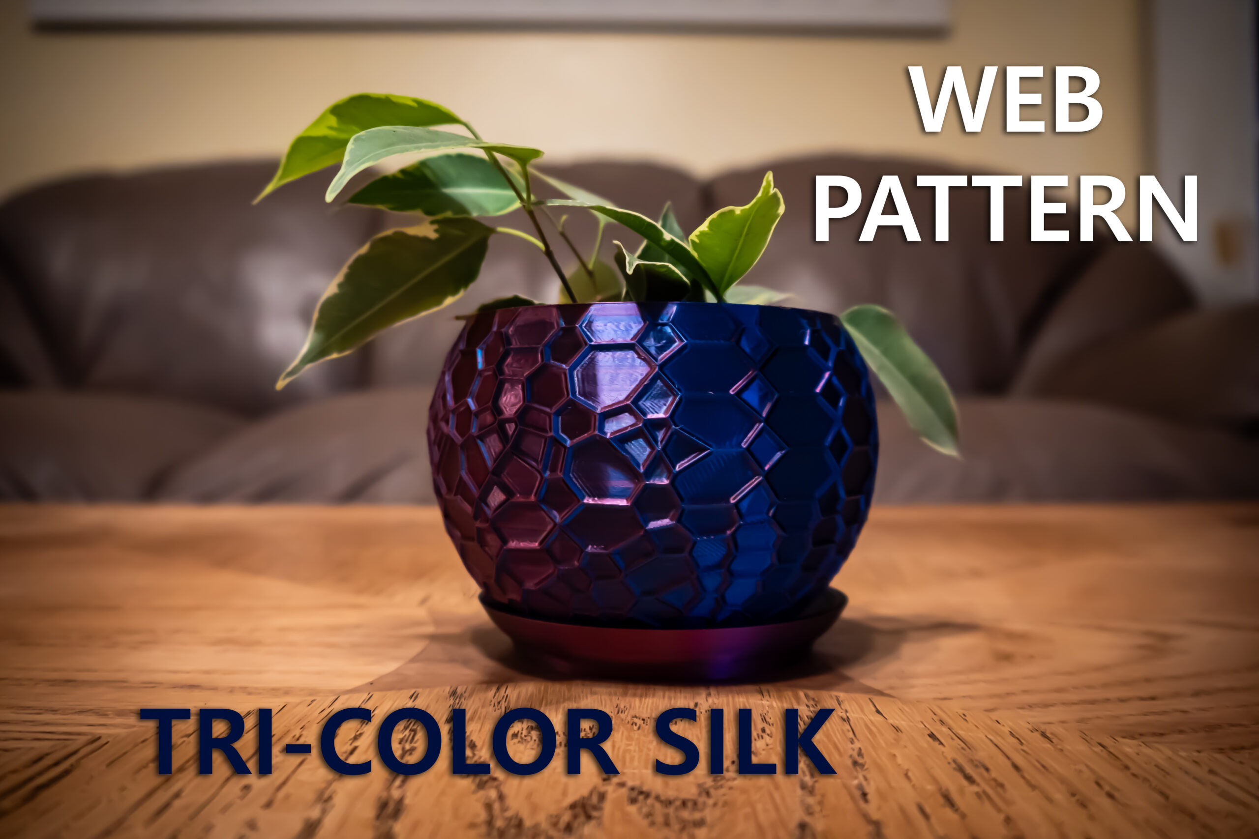 3D Printed Textured Planter 4"/6" (Plant not included) - Image 4