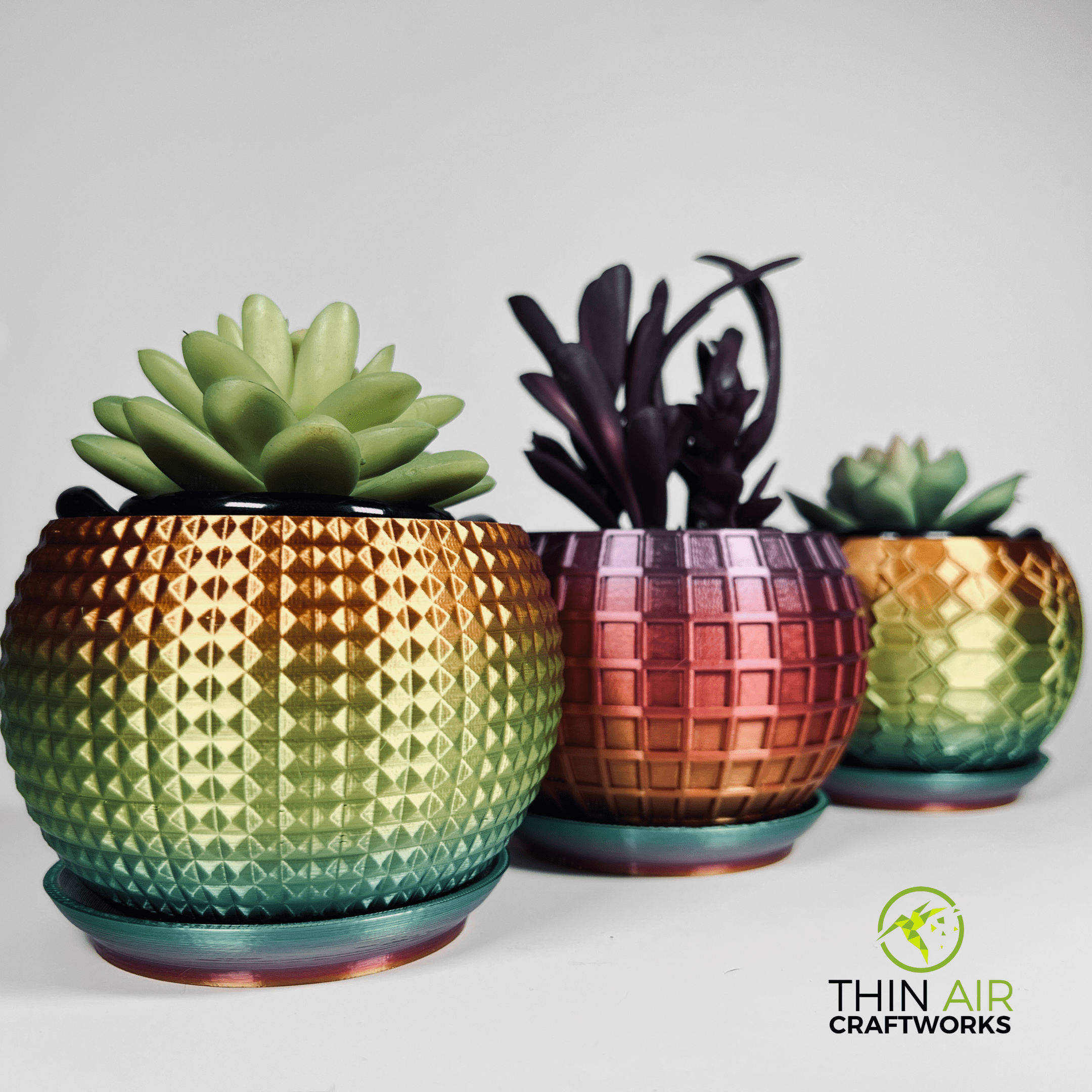 3D Printed Textured Planter 4"/6" (Plant not included) - Image 13