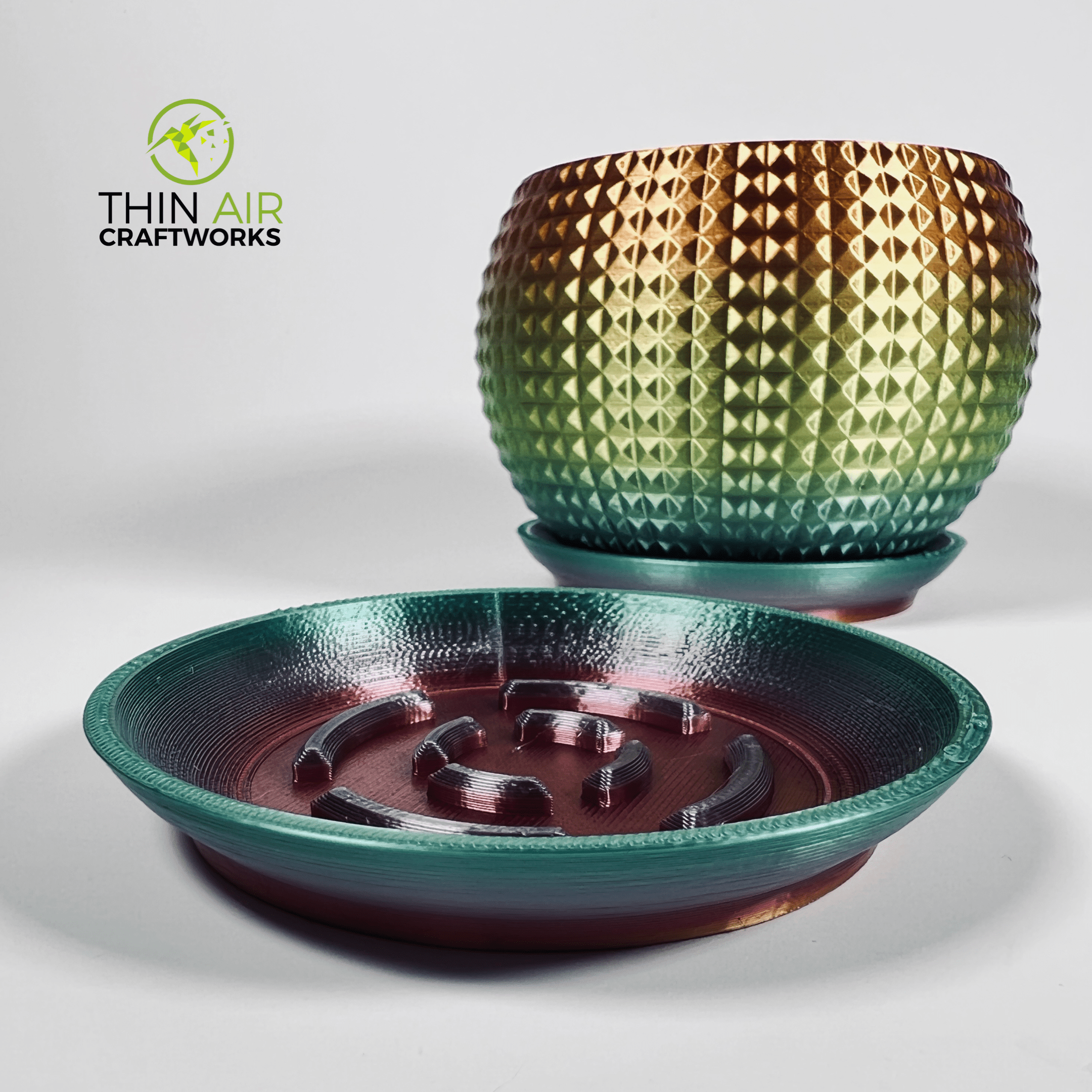 3D Printed Textured Planter 4"/6" (Plant not included) - Image 10