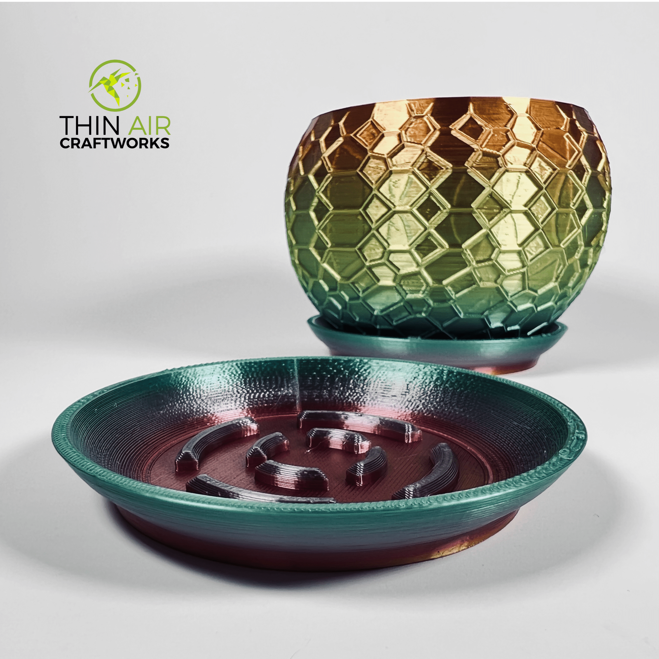 3D Printed Textured Planter 4"/6" (Plant not included) - Image 8