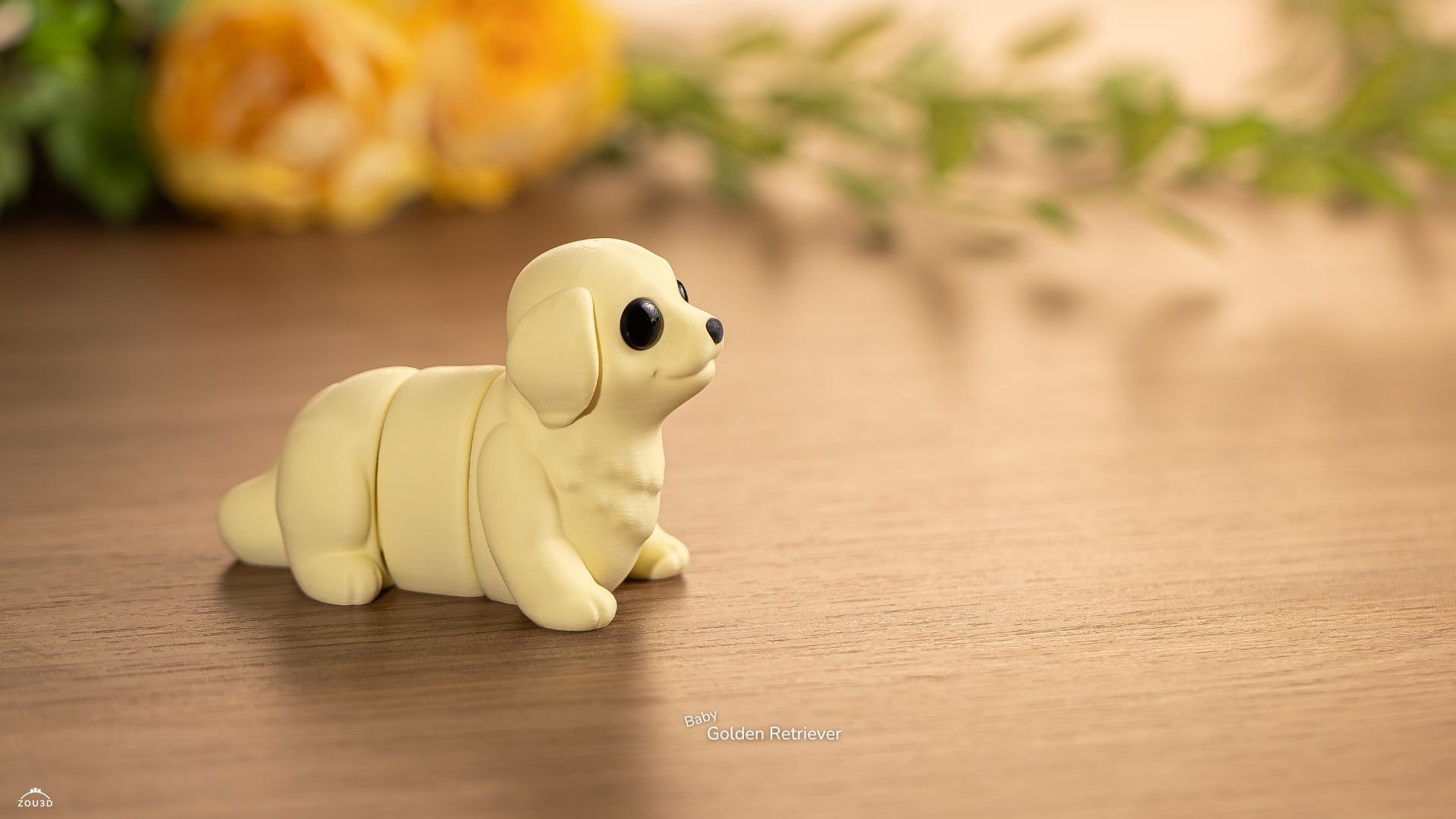 Baby Golden Retriever Fidget Toy/Keychain - Image 3