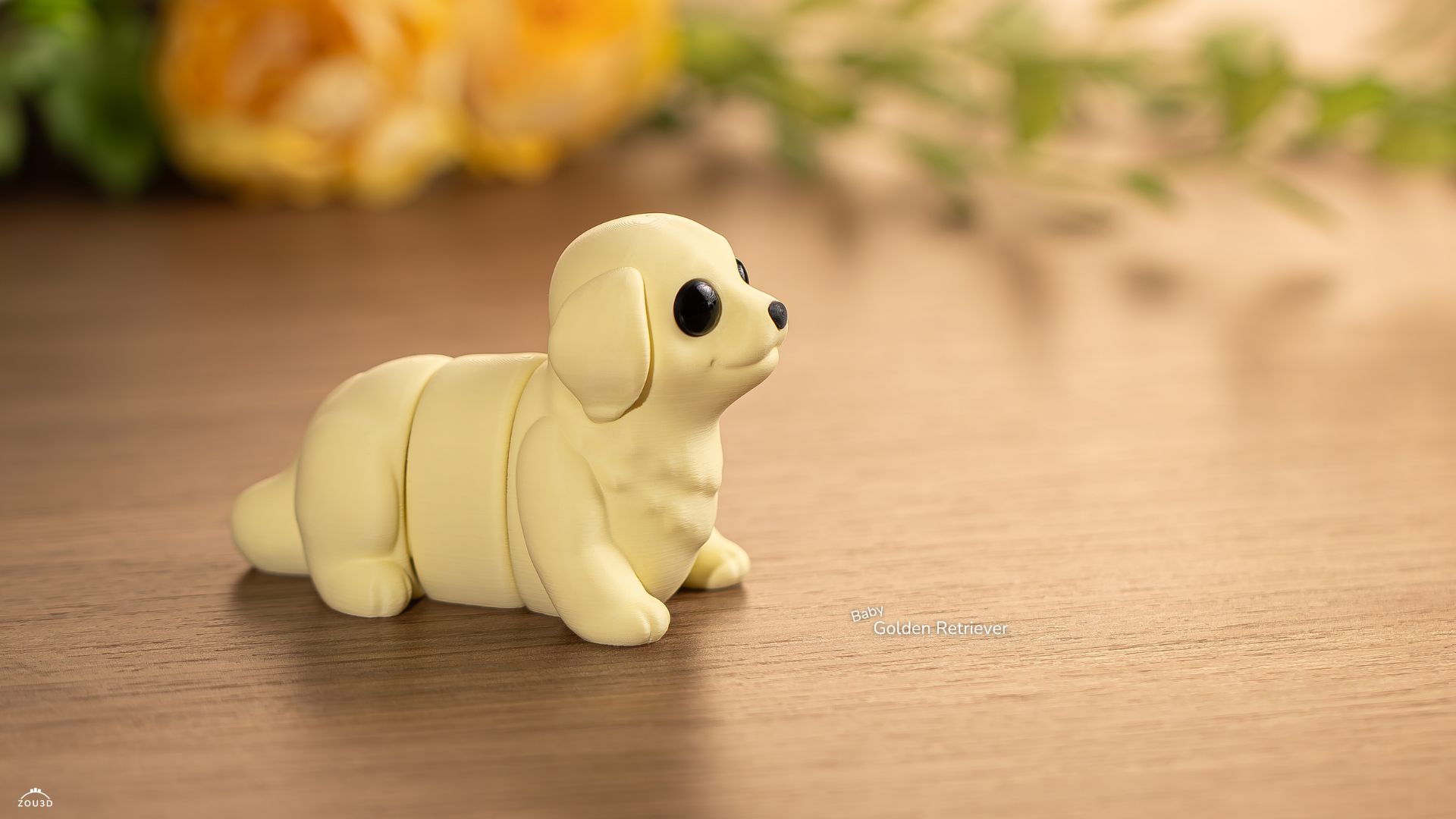 Baby Golden Retriever Fidget Toy/Keychain - Image 4
